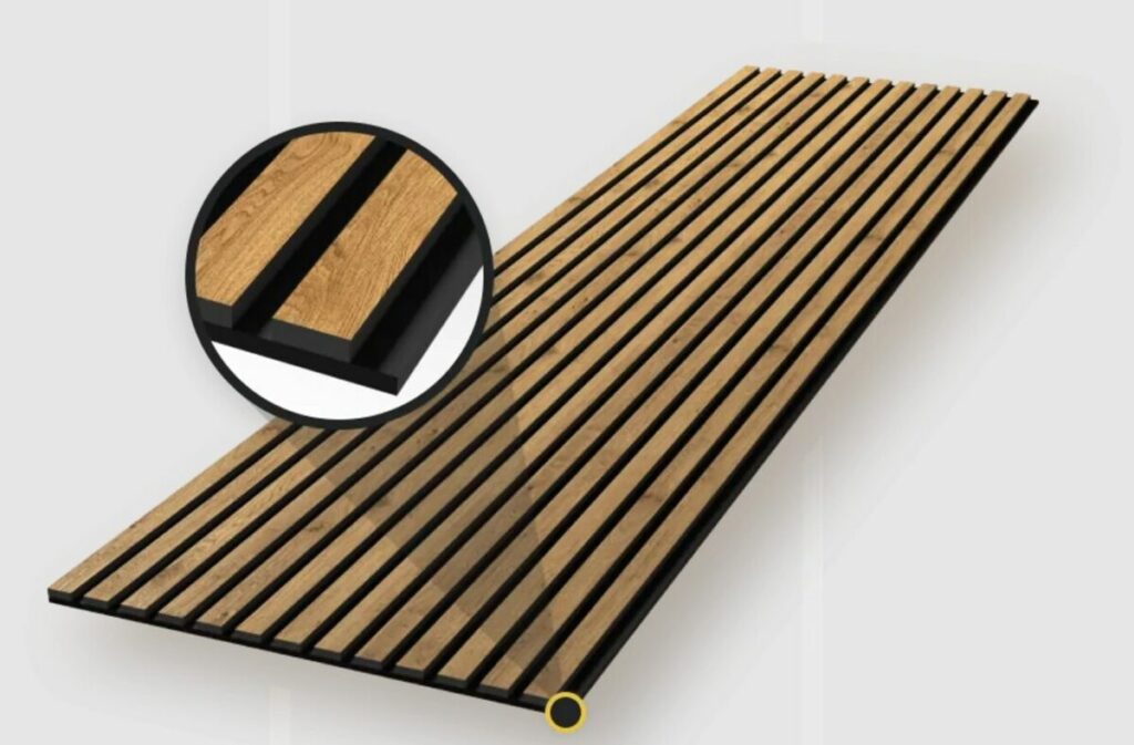 Panneau acoustique en lambris de bois KUUKS - REGULO